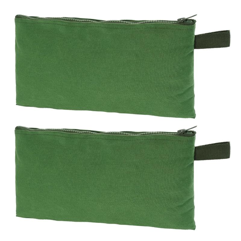 

2pcs Durable Canvas Tool Bag Portable Organizers Multipurpose Zipper Tote Bag Carry Case for Professionals and DIYers