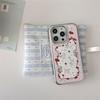 Schmetterling Hase Vergoldet iPhone 14/15 Pro Max Spiegel Hülle, Hartschale