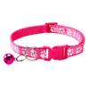 Adjustable Safety Pet Collar with Bell and Dog Paw Pattern for Cats & Dogs