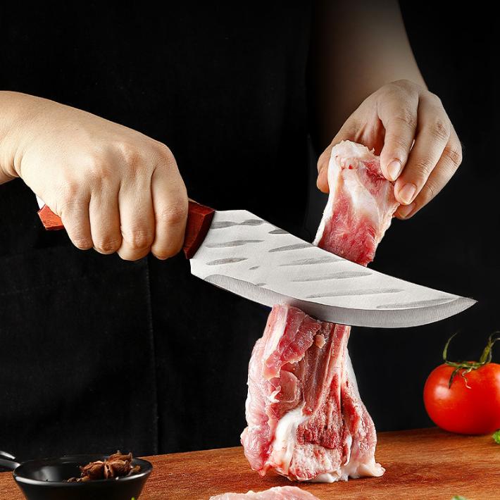 Forged Boning Knife Butcher Knife Stainless Steel Kitchen Knife Skinning Knife Hunting Knife