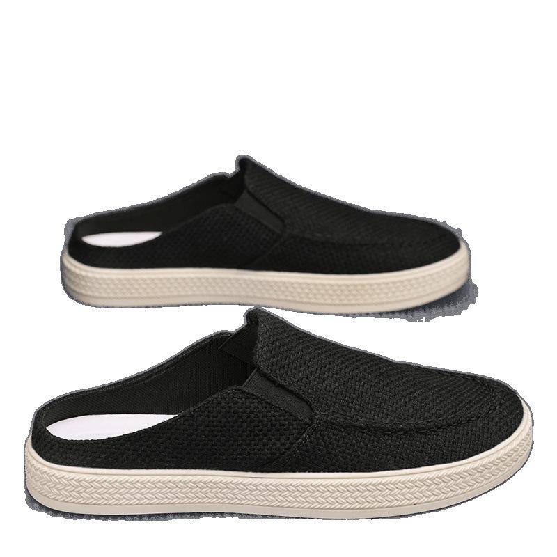 Chaussures décontractées en toile fine pour semi-remorque, tissu lasagne pour conduite occasionnelle en été
