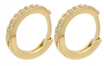 Brincos Clássicos de Cobre da Moda K02 Dourado
