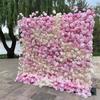 Handmade Artificial Flower Wall Panels 60X40cm Romantic Wedding Wall Backdrop Wide Application Durable Silk Rose Flower Wall