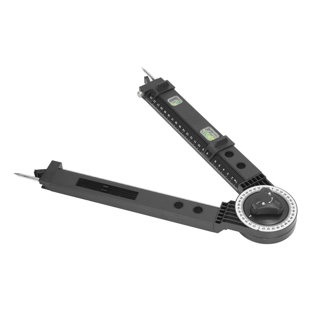 Miter Saw Protractor Metal Angle Measurement Finder Gauge Cutting Tool with Bubble
