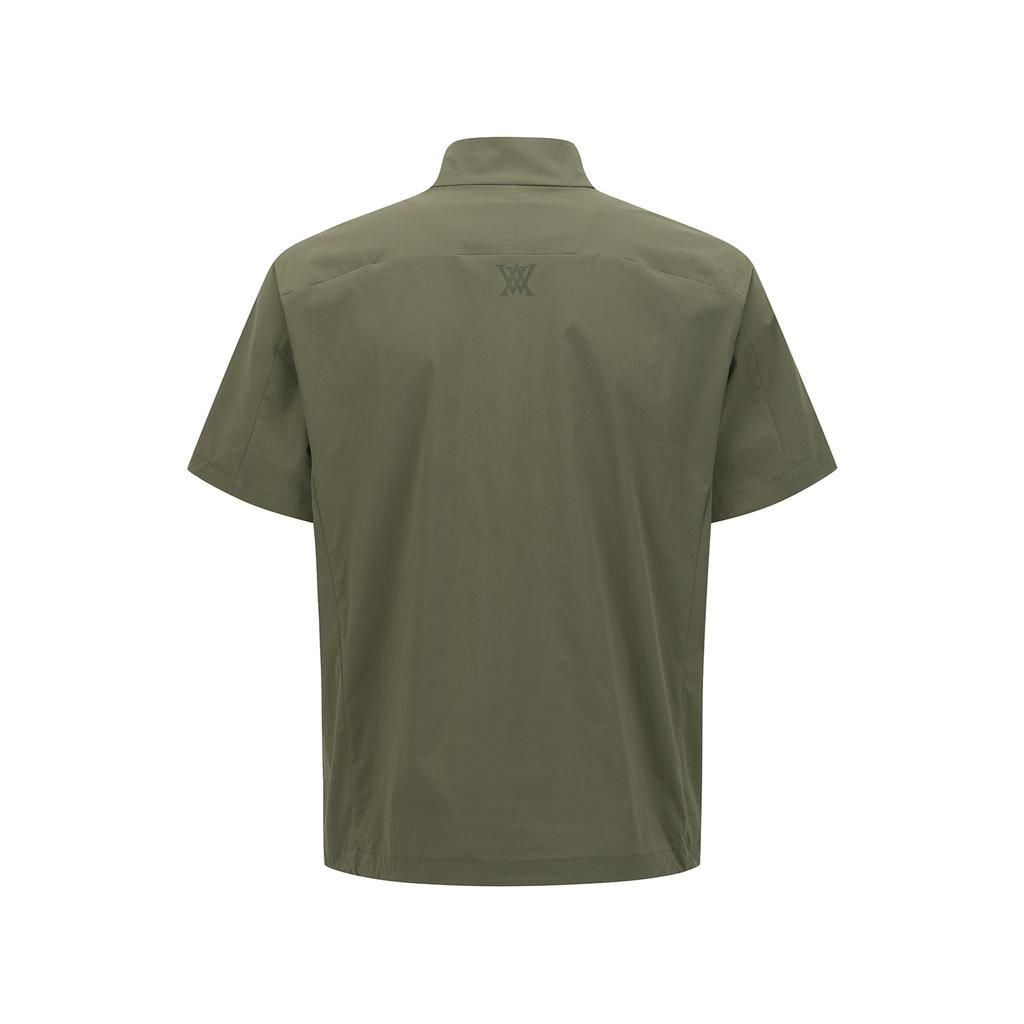 ANEW GOLF Men Asymmetric Short Sleeve Anorak_Kh