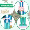 Christmas Nutcracker Decor Traditional Ornament Nutcracker Figure Statue for Shelves Party Decor Countertop Festival Present