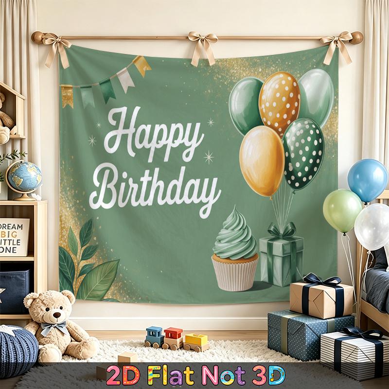 Party Backdrop Green Photo Booth Background Front Door Decor