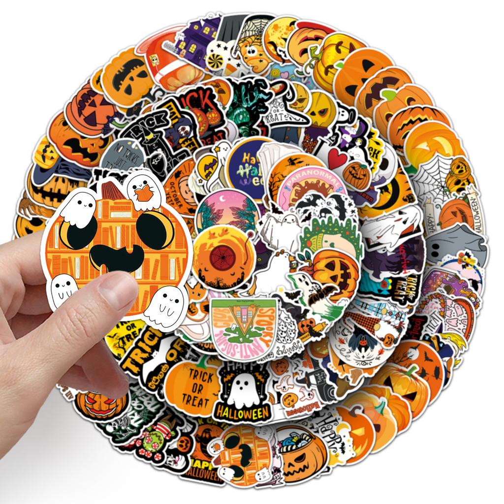 200 Halloween Doodle Personality Cartoon Festival Children's DIY Hand Ledger Skateboard Suitcase Stickers
