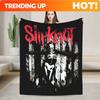 Custom S-Slipknoted Flannel Blankets Heavy Mental Band  Throw Blanket For Bed Sofa Couch 125*100Cm Quilt