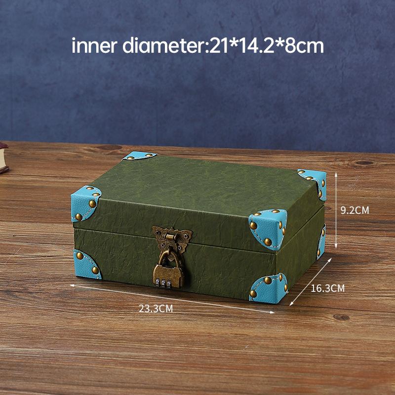 

Деревянный антикварный ящик для хранения, средневековый винтажный чемодан, сундук с сокровищами, ожерелья, ювелирные изделия, подарочная коробка с замком, большая фотокоробка