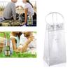 Portable PVC Ice Bag Transparent Foldable Wine Bottle Freezer Bag Leakproof Chiller Drink Bottle Cooler Outdoor Camping