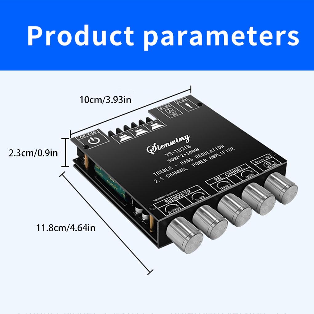 Amplifier HiFi 5.1 50Wx2 100W Short-circuit Protection APP Control Speaker Amplifying Board