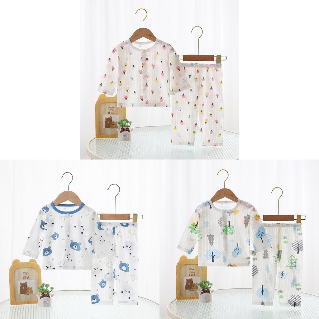 Baby Cotton Summer Sleepwear Set With Antibacterial Soft Fabric For Newborns And Infants