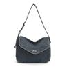 Simple casual commuting large-capacity bag women's new imitation denim tote bag versatile niche trendy armpit bag
