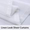 1PC Outdoor Waterproof Sheer Curtain Romantic White Semi-Transparent Privacy Gauze for Home Balconies Party Decorations
