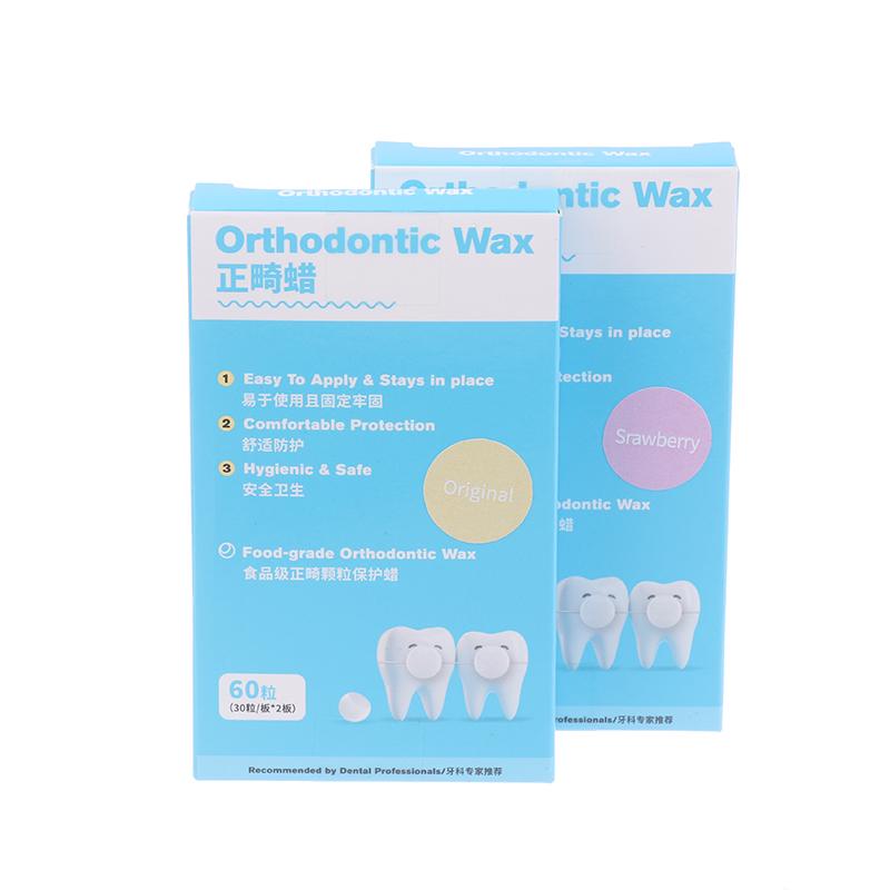 60Pcs Dental Orthodontic Wax Protective Brace Wax Orthodontic Anti-Grinding Food Grade Individually Packaged Superior Hygiene