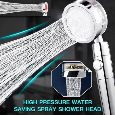Pommeau de douche à pulvérisation haute pression, économie d'eau, pommeau de douche à pluie rotatif à 360 degrés, bain avec ventilateur, pommeau de douche de Massage pressurisé à main