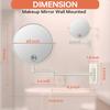 8 Wall Mounted Makeup Mirror 1X 10x Magnifying Mirror Double Sided Vanity Makeup Mirror for Bathroom Nickel Brush Finish