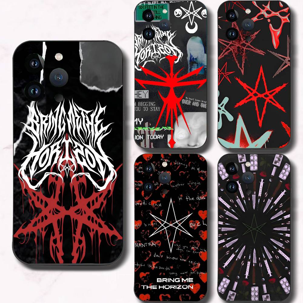 Bring Me The H-Horizons BMTH Phone Case Black Silicone Soft Shell For IPhone 17 16 15 14 13 12 11 Air Pro Max Plus Hot Sale