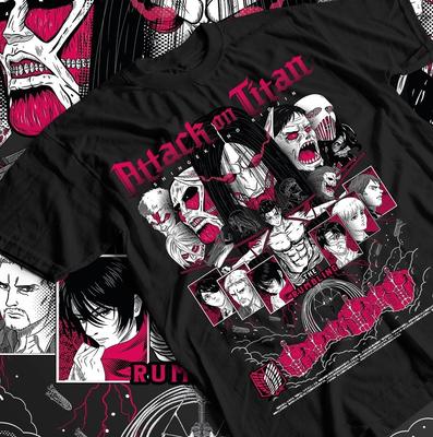 Attack On Titan Maglietta Mikasa Eren e Mikasa, Maglietta Anime AOT, Unisex