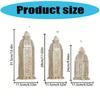 Middle Eastern Iron Candle Stand Removable Door Feature for Quick Candle Change Desk Display Ornament