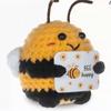 DIY Hand-Knit Positive Bee: An Inspiring Energy Doll. Ideal for Keychains, Bags, Or Home Decor.