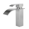 TLXT Brushed Waterfall Bathroom Sink Faucet