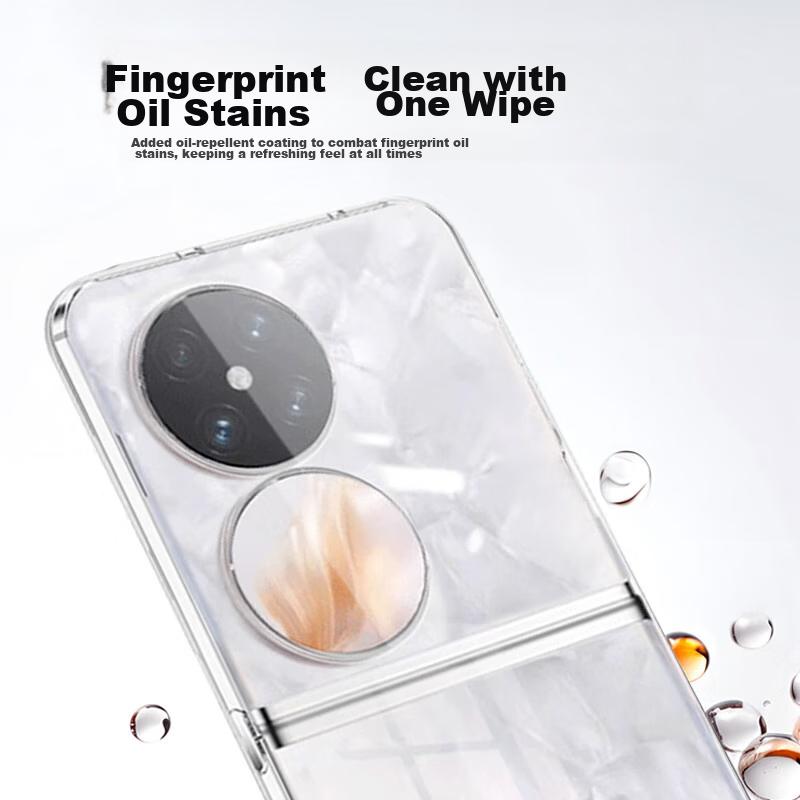 Foldable Phone Case for Huawei Pocket 2, with Skin-Friendly Lens Protection, Transparent Soft Back, Full Coverage Shockproof Edge, Simple Design
