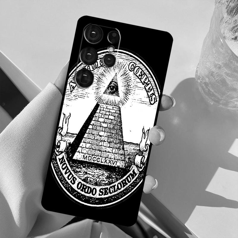 

Чехол для телефона Illuminati Eye Occult Pyramid для Samsung Galaxy S23 S22 Ultra S21 S20 FE S8 S9 S10 Note 10 Plus Note 20 Ultra Galaxy S22Ultra