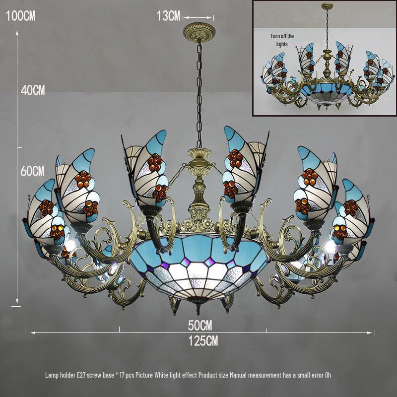 Tiffany Butterfly Pendant Light for Bedroom, Dining Room, Bar, Coffee Shop, Creative Club, KTV, and Counter Lighting