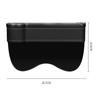 New Car Crevice Storage Box with 2 USB Charger Colorful LED Seat Gap Slit Pocket Seat Organizer Card Phone Bottle Cups Holder