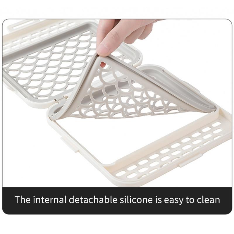 Dishwasher Organizers With Elastic Meshes for Kitchen Tool Cutlery Cups Safe Silicone Construction Quick Drying