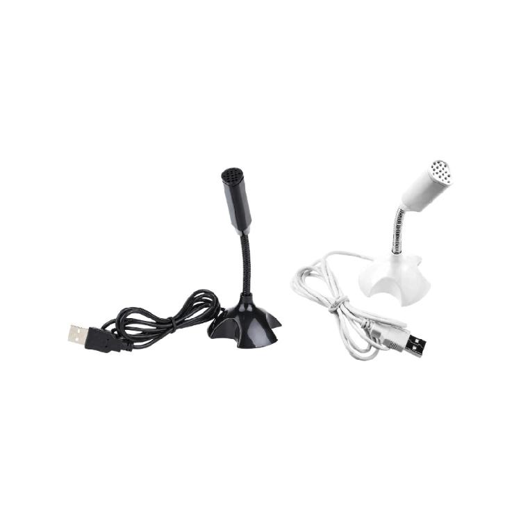 Driver-Frees Wire Microphones for Computer Voice Input, with Flexible Gooseneck and Weighted Base for Gaming and Karaoke