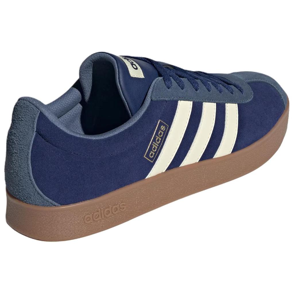 Adidas Vl Court Classic Fashion Comfortable Non-Slip Durable Low-Top Skate Shoes Unisex Sneakers Deep-Blue KK3775