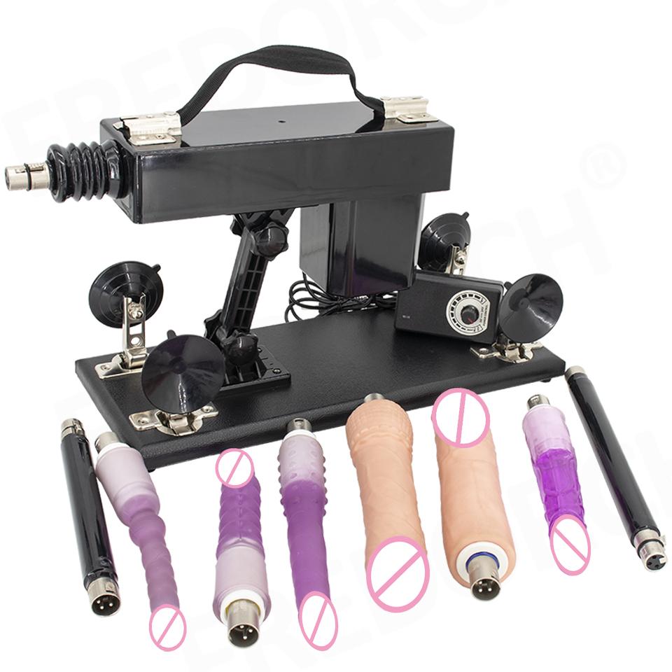 DTSUDU Sex Machine 3XLR Connector Accessory with Dildo and Suction Cup Love Machine Insertion Gun Machine for Couple Sex Game