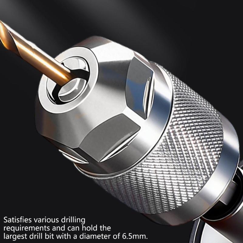 Universal 3 Jaw Hex Shank Air Drill Chuck Compatible Multiple Models High Grip Stability Superior Clamping Force Safety