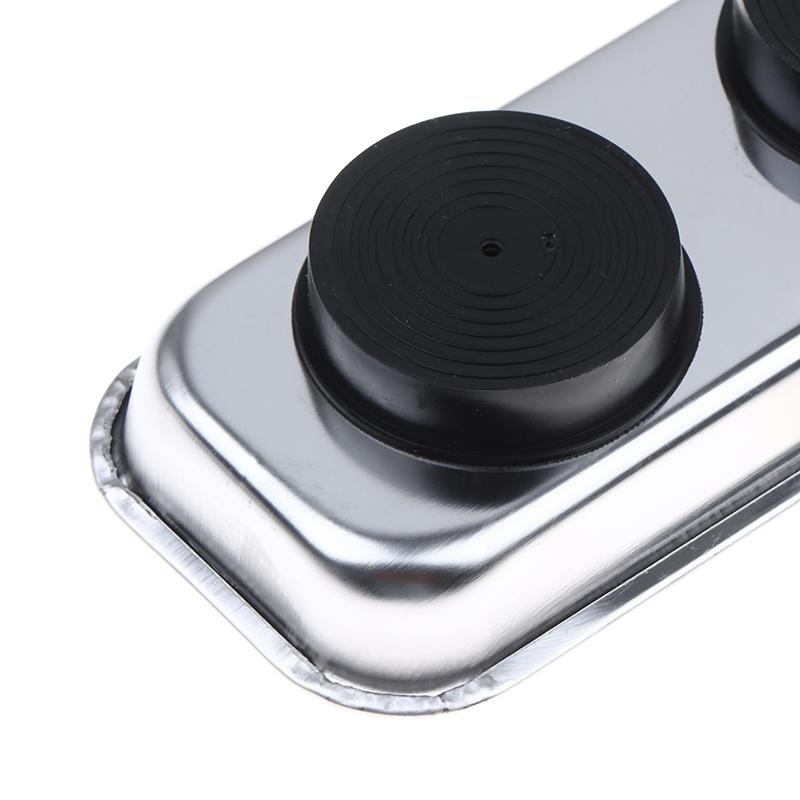 Stainless Steel Magnetic Trays Circular Rectangular Magnetic Parts Bowl Bolts Nuts Screw Storage Tray Metal Tool Holder Plate