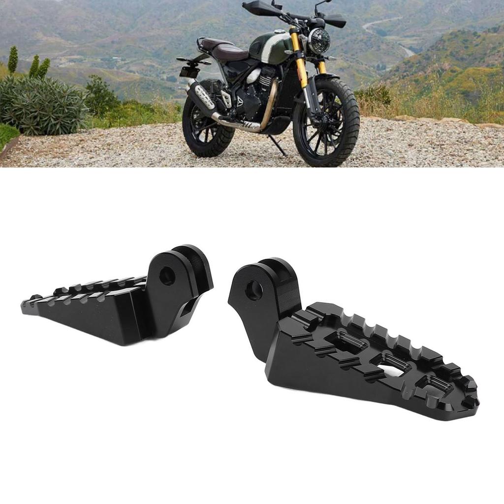 1 Paar Motorrad-Fußrasten vorne CNC6063 Aluminiumlegierung 10 mm Höherlegung Fußrasten Ersatz für Scrambler 400X 2023 bis 2025