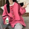 Large Color Wool Ball Knitted Cardigan for Women In Autumn and Winter, Retro Loose and Slimming Design, Sweater Jacket