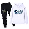 PB1174 Kids Boys Girls NINJA KIDZ Printed Long Sleeves Hoodie Trousers Top Pants Clothes Sets