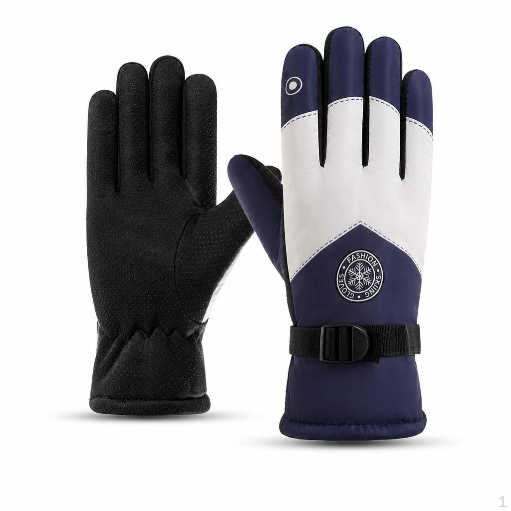 Unisex Thermal Ski Gloves with Touchscreen Functionality for Outdoor Cycling and Winter Sports One