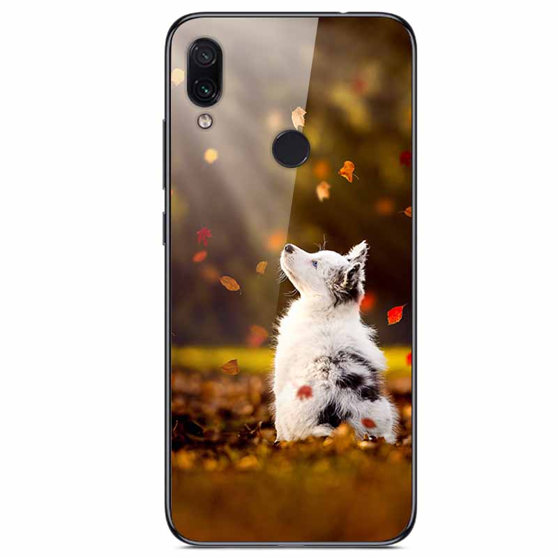 For Redmi Note 7 Cases Note7 Pro Tempered Glass Hard Back Cover For Xiaomi Redmi 7 Pro Phone Case Protective Funda Bumper Note 7