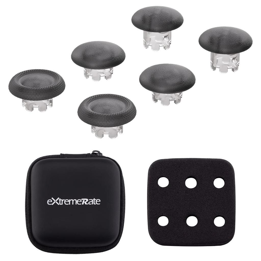 EXtremeRate Manette de rechange pour manette PS5 Edge Capuchon de joystick analogique de remplacement pour le corps de la manette PS5 Edge et la base de la manette non