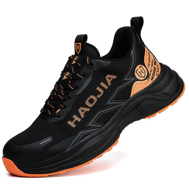 Non-Slip Safety Shoes Men Anti-Smash Steel Toe Shoes Anti Puncture Work Sneakers Indestructible Shoes Casual Protection Shoes