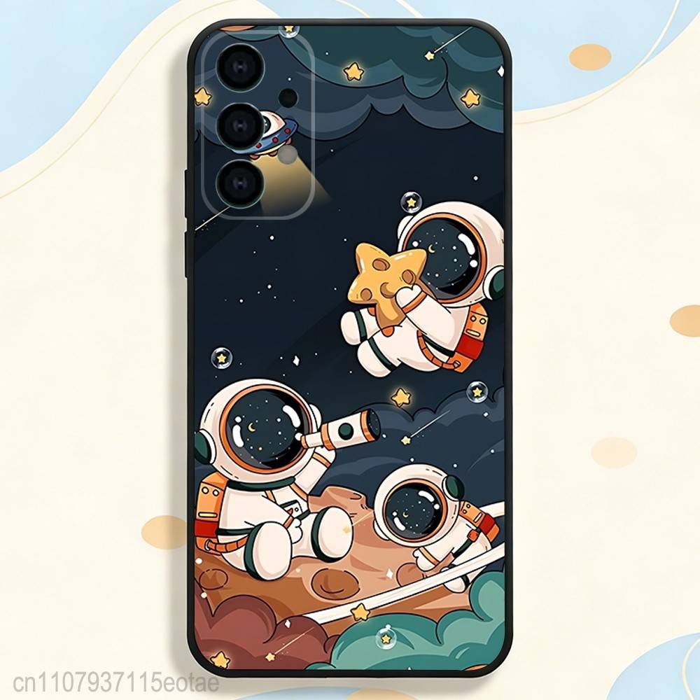 

CARTOON Astronaut Cute Kid Phone Case for Samsung S series s21 s22 s23 s24 s25 S26 FE Plus Ultra TPU Soft to Skin-friendly case SamsungS26