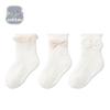 Spring/Summer Bow Baby Mesh Lace Cotton Socks - Breathable & Thin Princess Socks for Girls