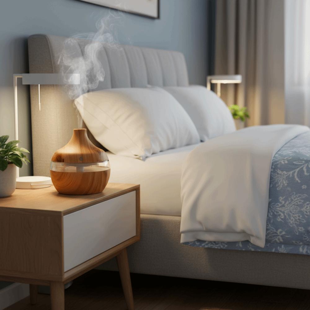 300ML Aroma Oil Diffuser Wood Grain Aromatherapy Machine Air Freshener Machine  Living Room