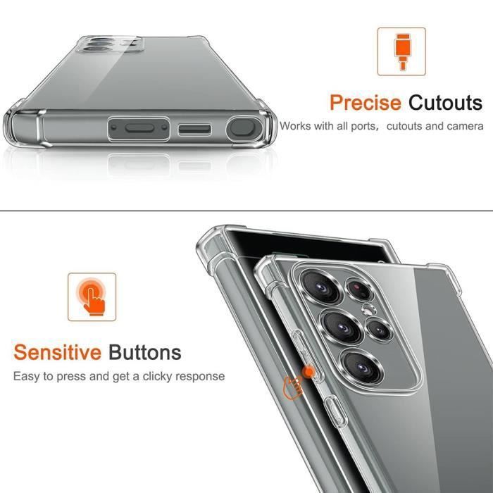 Coque de protection - BOOLING - pour Samsung Galaxy S25 Ultra - Silicone Antichoc - Transparent - Slim