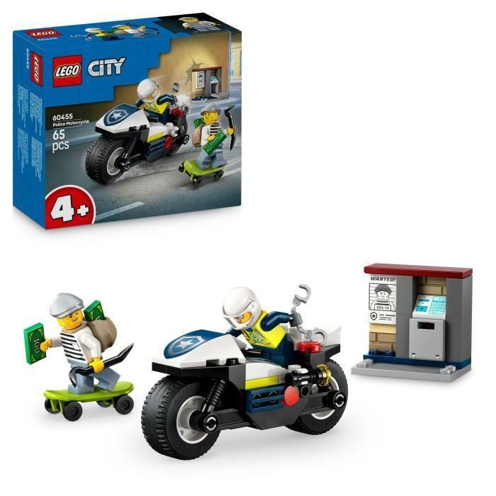 LEGO City 60455 Policejní motocyklová honička - Stavebnice pro děti od 4 let