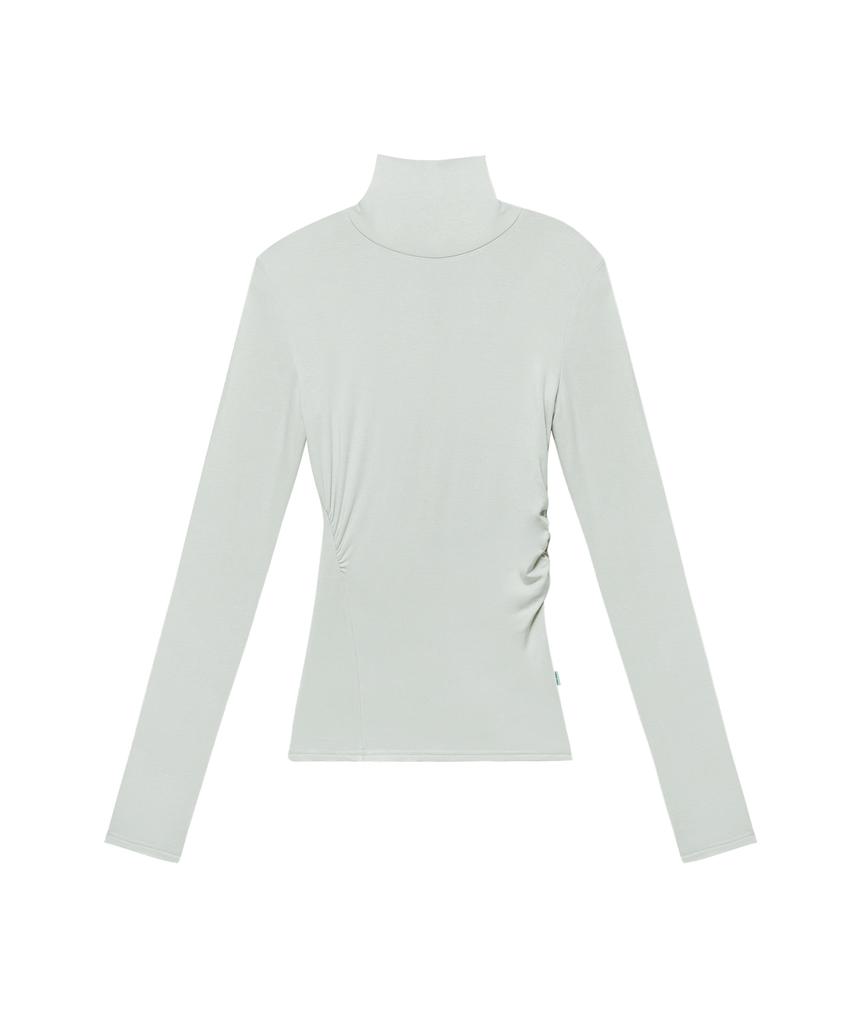 INSTANTFUNK Shirred Turtleneck